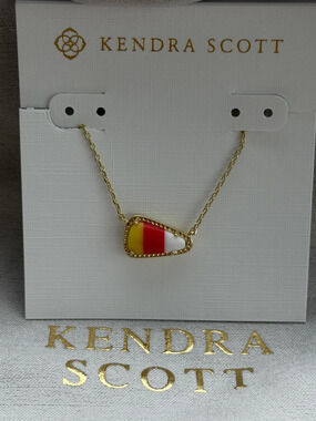 Kendra Scot Red Pendant Necklace